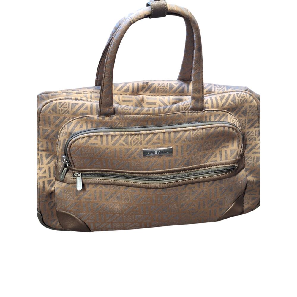 Anne Klein Rolling Carry On Duffle Bag with Telescoping Handle.